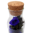 Композиция в вазе "Графин", розы лиловые, 9 х 9 х 28 см - Фото 2