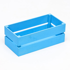 Ящик реечный нежно-голубой, 23.5 х 11.5 х 9 см - Фото 2