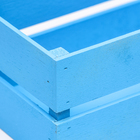 Ящик реечный нежно-голубой, 23.5 х 11.5 х 9 см - Фото 3
