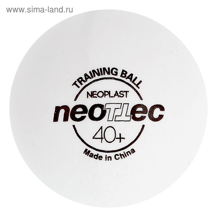 Мяч для настольного тенниса NEOTTEC Neoplast Training, набор 6 шт. - Фото 1