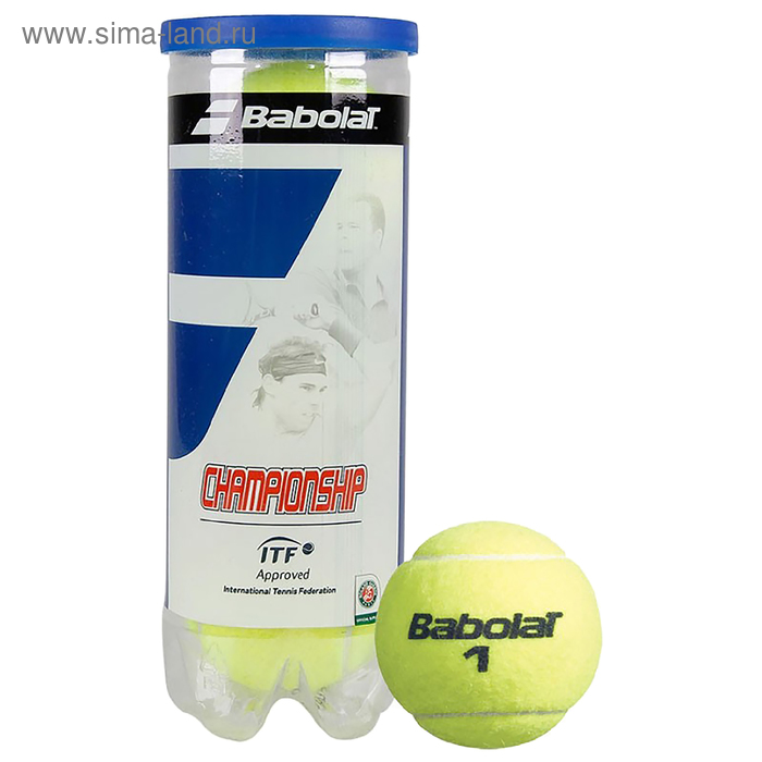 Мяч теннисный BABOLAT Championship 3B, 3 шт., ITF, 501039 - Фото 1