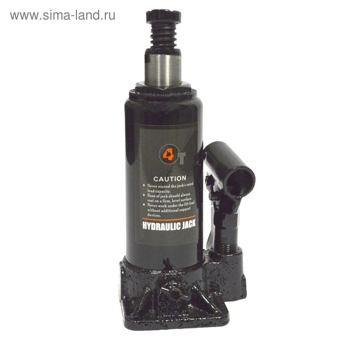 Домкрат бутылочный WIEDERKRAFT WDK-81040, гидравлический, 4 т, высота 180-360, черный - Фото 1