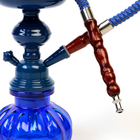 Кальян в сборе для курения комплект «Тунч», 25 см, 1 трубка, синий - Фото 5
