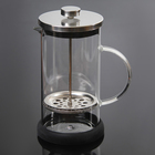 Чайник заварочный френч - пресс «Келли», 1 л, цвет чёрный, рисунок МИКС - Фото 2