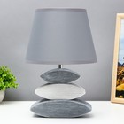 Лампа настольная керамика Е14 40 Вт 220 В «Сад камней: серый асфальт» 33.5×22.5×22.5 см RISALUX - Фото 4