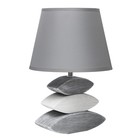 Лампа настольная керамика Е14 40 Вт 220 В «Сад камней: серый асфальт» 33.5×22.5×22.5 см RISALUX - Фото 9