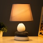 Лампа настольная керамика Е14 40Вт 220В "Сад камней: чистота" 34,5х22,5х22,5 см RISALUX - Фото 2