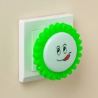 Ночник пластик от сети "Цветы на цветке" МИКС 7,5х7,5х2,7 см RISALUX - Фото 2