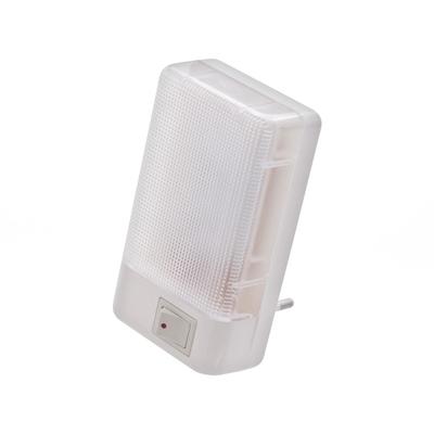 Ночник пластик от сети "Прямоугольный" 10х5,5х2,5 см RISALUX