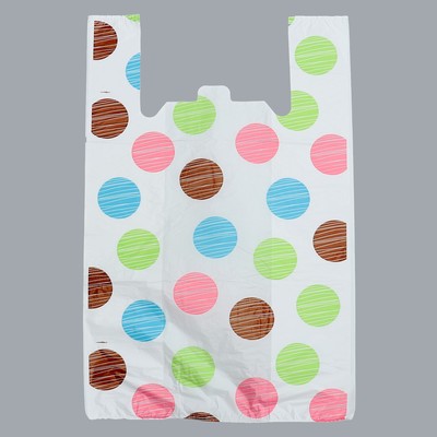 Пакет "Конфетти", полиэтиленовый, майка, 40 х 65 см, 22 мкм