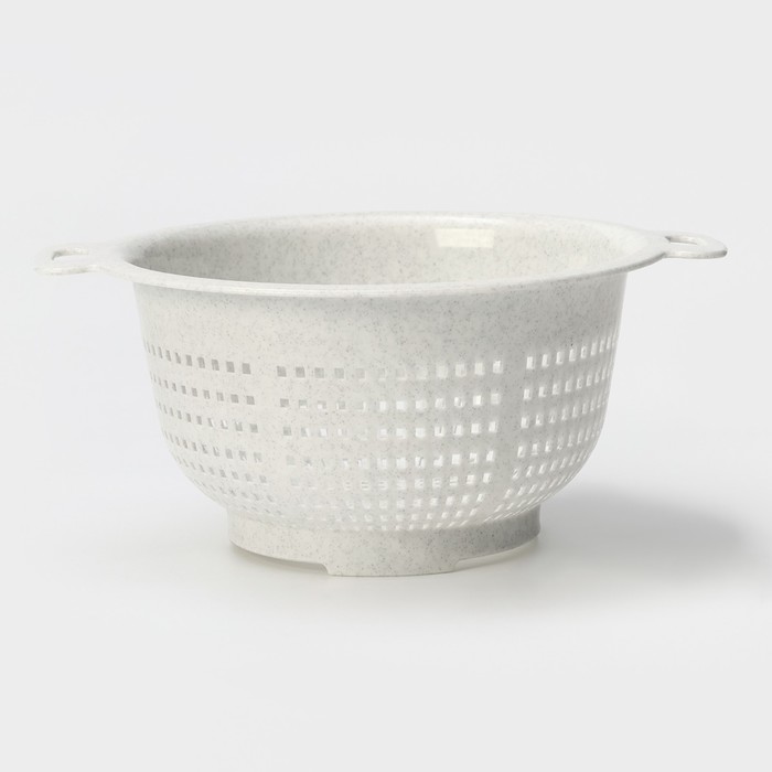 Дуршлаг кухонный, d=23.5 см, цвет мраморный - Фото 1