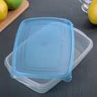 Набор пищевых контейнеров «Трио», 3 шт, 1,3 л, цвет микс - Фото 2