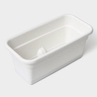 Ящик балконный для цветов, 8 л, 40×20×17 см, пластиковый, цвет мраморный - Фото 4