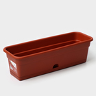 Ящик балконный для цветов, 12 л, 60 см, терракотовый - Фото 1