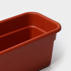 Ящик балконный для цветов, 12 л, 60 см, терракотовый - Фото 3