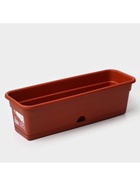 Ящик балконный для цветов, 12 л, 60 см, терракотовый - Фото 4