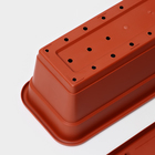 Ящик балконный для цветов, 12 л, 60 см, терракотовый - Фото 6