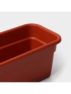 Ящик балконный для цветов, 12 л, 60 см, терракотовый - Фото 6