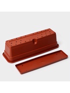 Ящик балконный для цветов, 12 л, 60 см, терракотовый - Фото 8