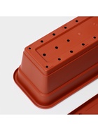 Ящик балконный, 60 см, цвет терракот - фото 809558449