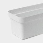 Ящик балконный для цветов «Эко», 8 л, 40×17×16 см, пластиковый, цвет светлый гранит - Фото 5