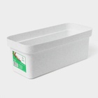 Ящик балконный для цветов «Эко», 8 л, 40×17×16 см, пластиковый, цвет светлый гранит 3277421