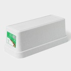 Ящик балконный для цветов «Эко», 8 л, 40×17×16 см, пластиковый, цвет светлый гранит 3277421