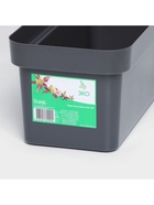 Ящик балконный для цветов «Эко», 8 л, 40×17×15.5 см, пластиковый, цвет тёмный гранит - Фото 7