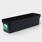 Ящик балконный для цветов «Эко», 12 л, 60×17×15.5 см, пластиковый, МИКС - Фото 1