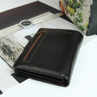 Портмоне 3 в 1, 2 отдела, для карт, для монет, отдел для автодокументов и паспорта, цвет коричневый - Фото 2