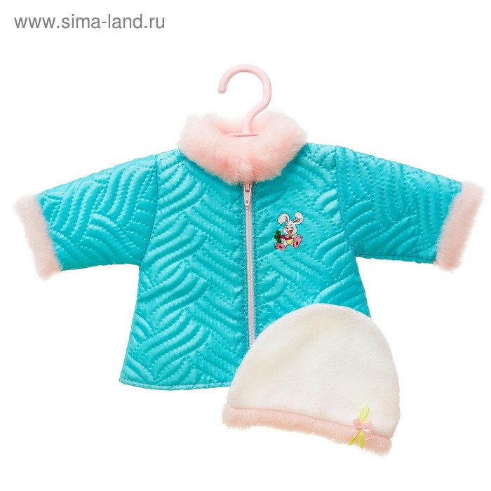 Одежда для пупса 45 см (пальто+шапочка) Б12А МИКС - Фото 1