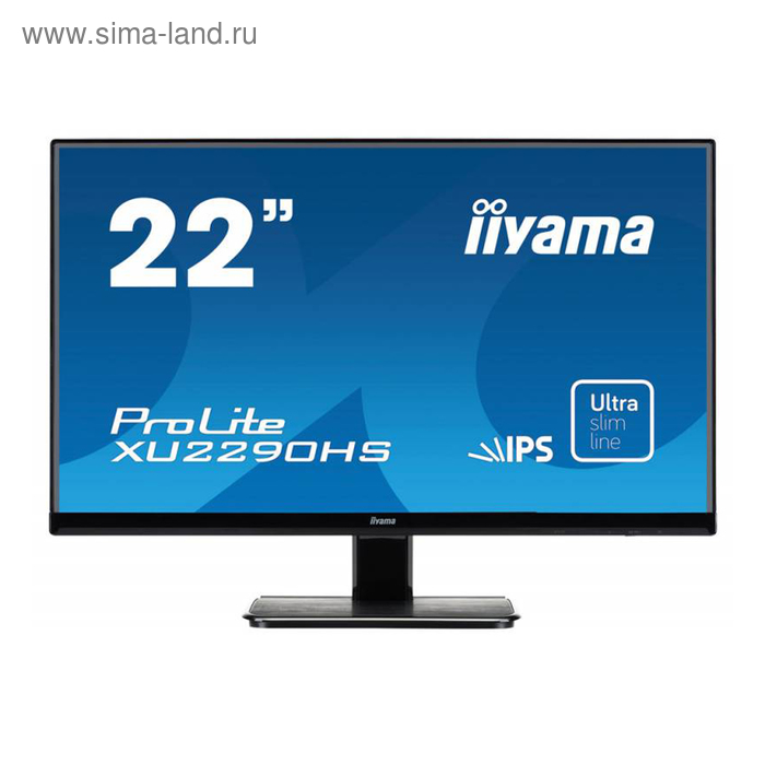 Монитор Iiyama 21.5" XU2290HS-B1 IPS 5ms 16:9 DVI HDMI 1000:1 250cd 178/178 1920x1080 D-Sub - Фото 1