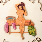 Табличка для бани и сауны «Заходи погрейся», 18.5×13 см, дерево, «Добропаровъ» - Фото 6