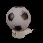 Ночник "Футбольный мяч" 0,1W LED (от 220V) 5,5x5,5x8 см - Фото 1