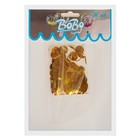 Шар воздушный 18" прозрачный, конфетти, круги золото - Фото 2