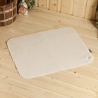 Набор для бани и сауны «Царь», 3 предмета: шапка, коврик, рукавица, «Добропаровъ» - Фото 2