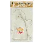 Набор для бани и сауны «Царь», 3 предмета: шапка, коврик, рукавица, «Добропаровъ» - Фото 6