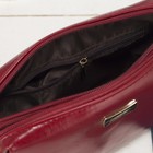 Клатч женский, 2 отдела на молнии, наружный карман, длинный ремень, цвет красный - Фото 3