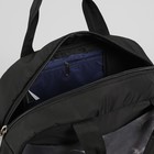 Сумка спортивная на молнии, наружный карман, цвет чёрный - Фото 5
