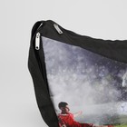Сумка спортивная, отдел на молнии, наружный карман, регулируемый ремень, цвет чёрный/разноцветный - Фото 4