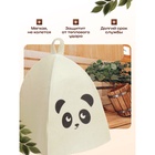 Шапка для бани и сауны «Панда», шерсть, полиэфир, детская, «Добропаровъ» - Фото 2