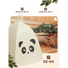 Шапка для бани и сауны «Панда», шерсть, полиэфир, детская, «Добропаровъ» - Фото 3