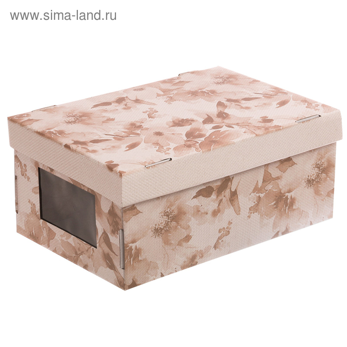 Складная коробка с PVC окошком «Нежные краски», 34 × 23 × 15 см - Фото 1