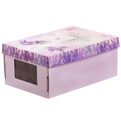 Складная коробка с PVC окошком «Счастье в каждом дне», 34 × 23 × 15 см