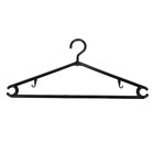 Вешалка-плечики для одежды малая, размер 44-48, цвет чёрный - Фото 1