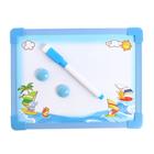 Доска для рисования магнитная с маркером-стиралкой и 2 магнитами, МИКС - Фото 5