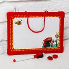 Доска для рисования магнитная с маркером-стиралкой и 2 магнитами, МИКС - Фото 6