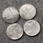 Набор монет "Сочи" (4 монеты + банкнота) в белом исполнении - Фото 6