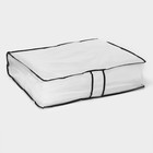 Кофр для хранения вещей, 53×45×15 см, прозрачный, цветной замок - Фото 4