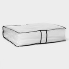 Кофр для хранения вещей, 53×45×15 см, прозрачный, цветной замок - Фото 1